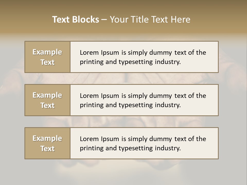 Human Mercy Finger PowerPoint Template