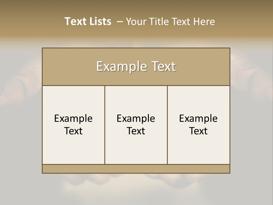 Human Mercy Finger PowerPoint Template