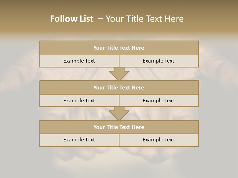Human Mercy Finger PowerPoint Template
