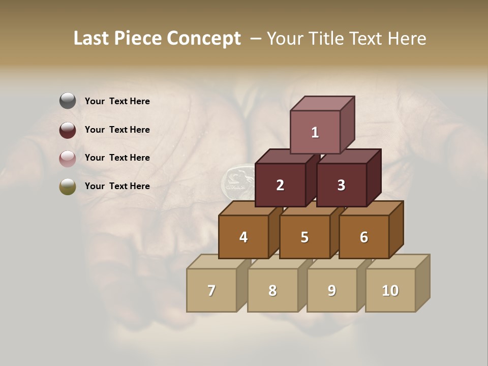 Human Mercy Finger PowerPoint Template