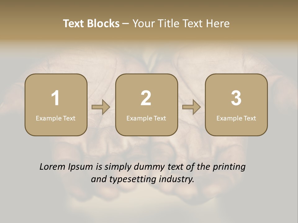 Human Mercy Finger PowerPoint Template