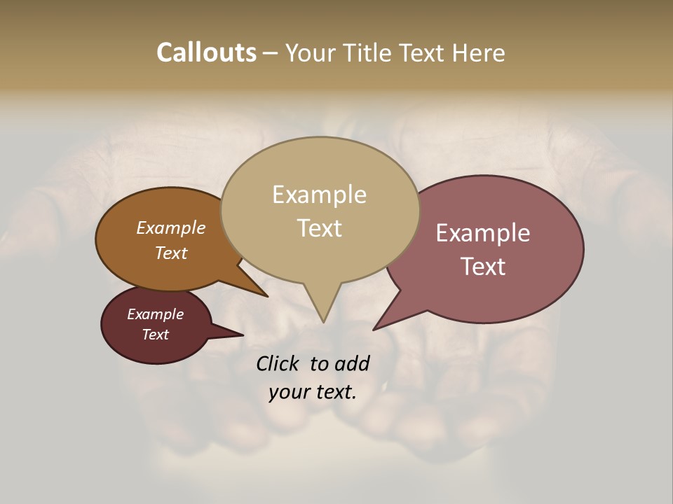 Human Mercy Finger PowerPoint Template