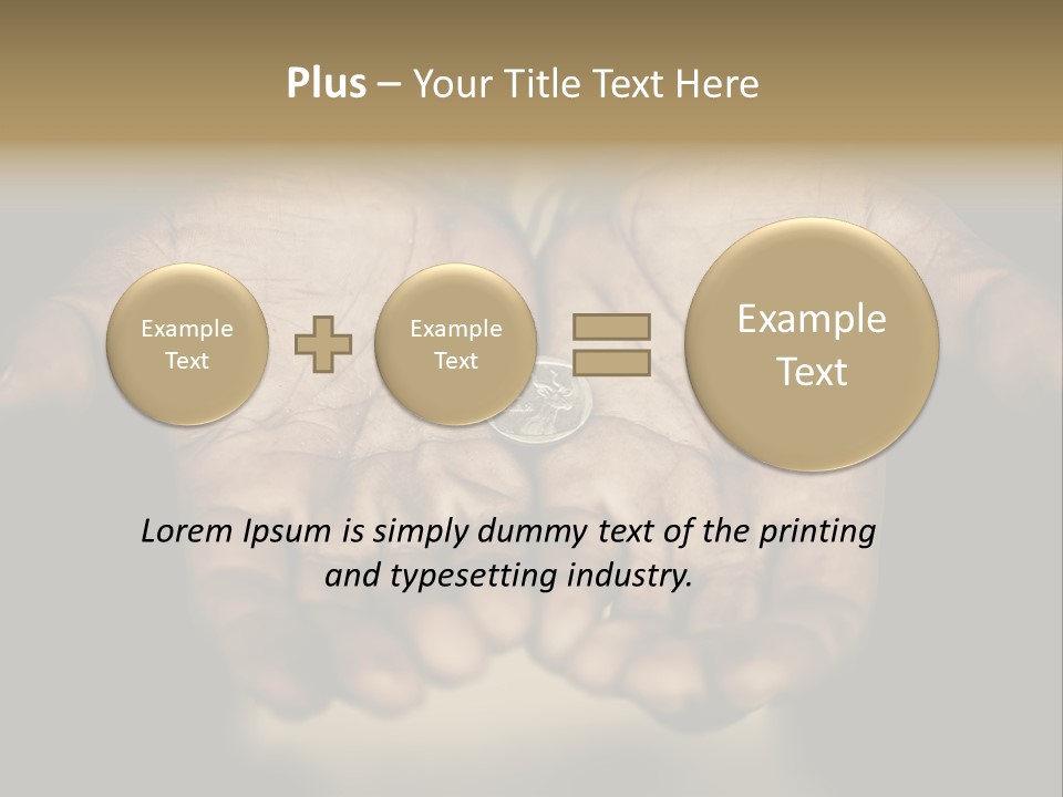 Human Mercy Finger PowerPoint Template