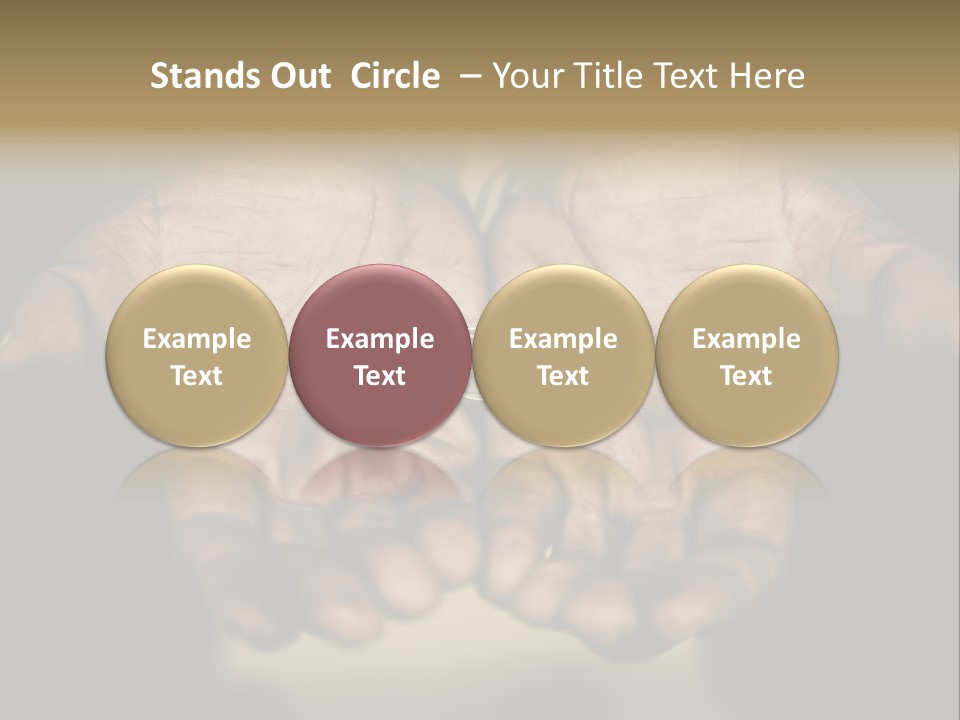 Human Mercy Finger PowerPoint Template