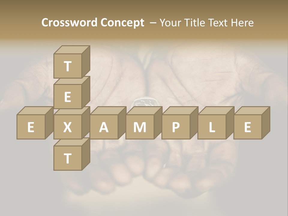 Human Mercy Finger PowerPoint Template