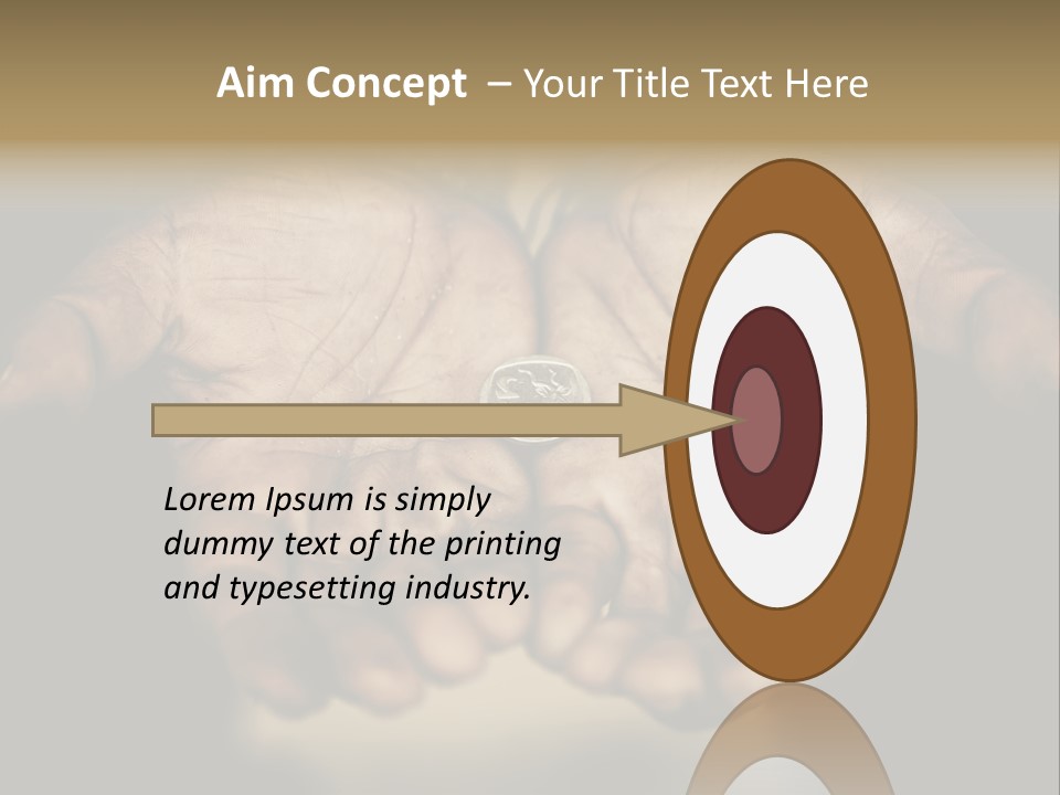 Human Mercy Finger PowerPoint Template