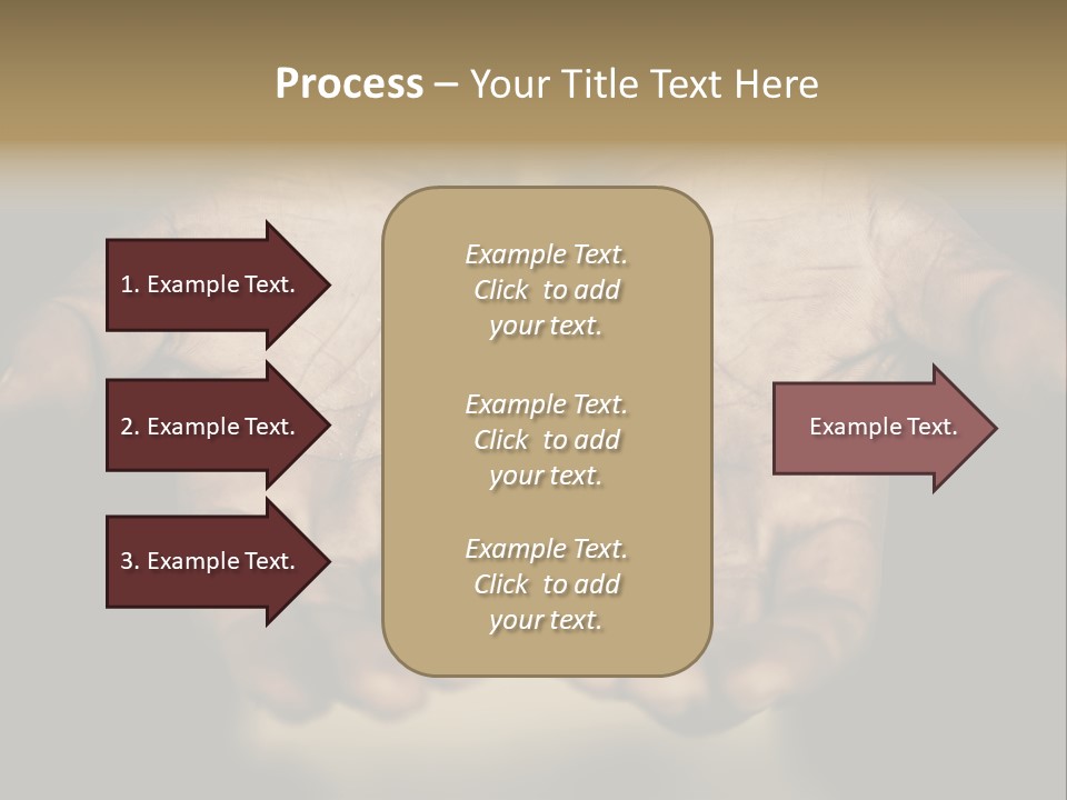 Human Mercy Finger PowerPoint Template