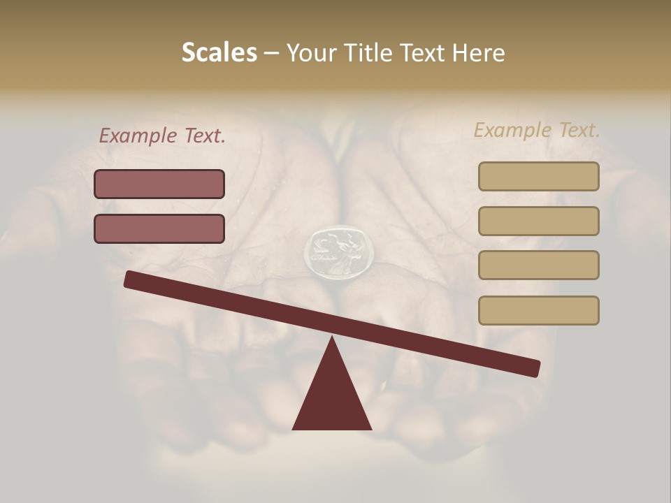 Human Mercy Finger PowerPoint Template