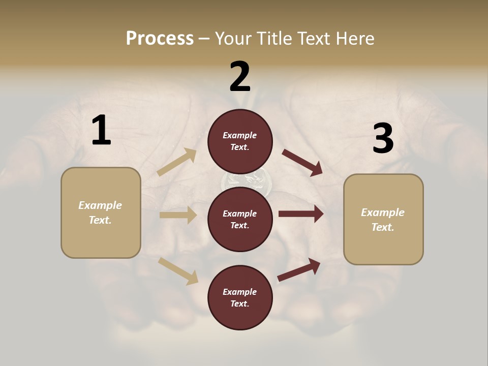 Human Mercy Finger PowerPoint Template