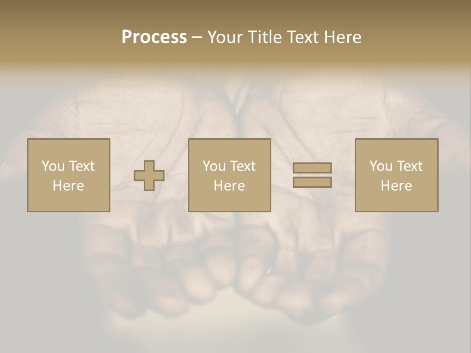 Human Mercy Finger PowerPoint Template