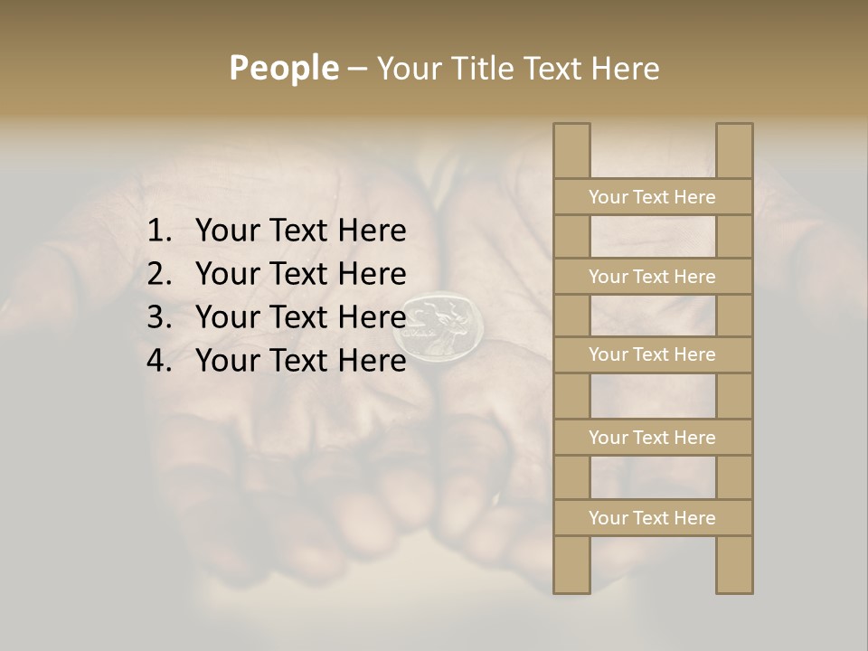 Human Mercy Finger PowerPoint Template