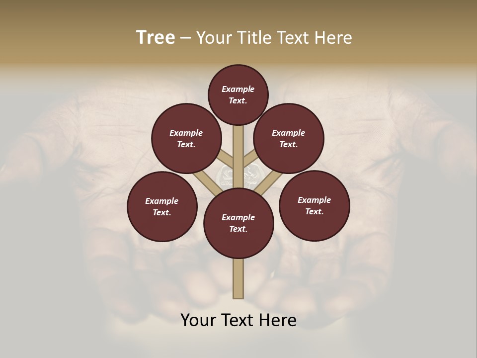 Human Mercy Finger PowerPoint Template