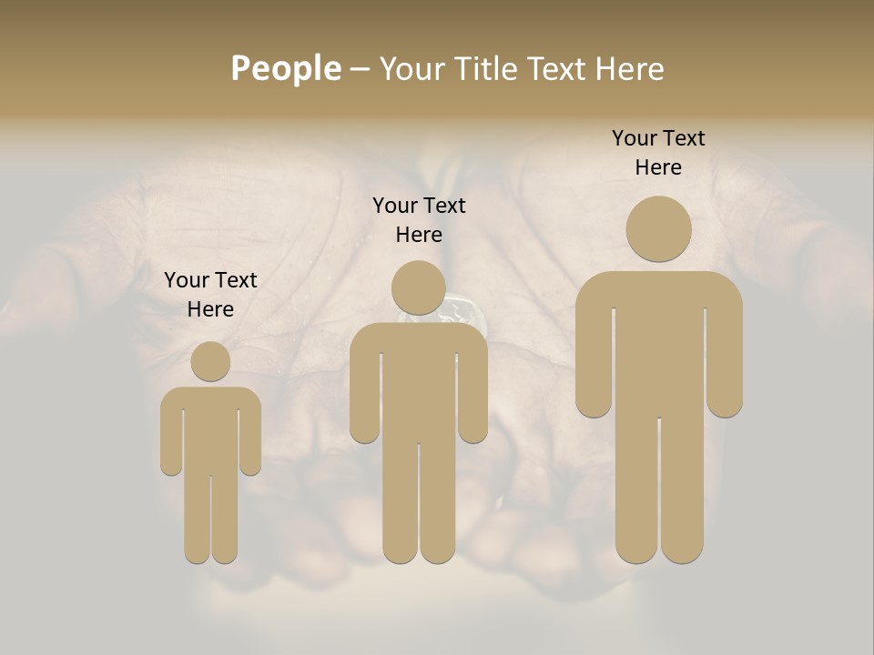 Human Mercy Finger PowerPoint Template