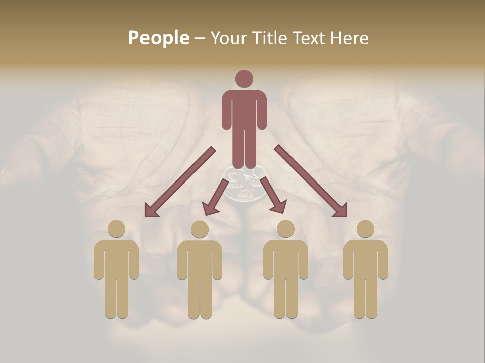 Human Mercy Finger PowerPoint Template