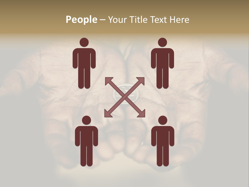 Human Mercy Finger PowerPoint Template