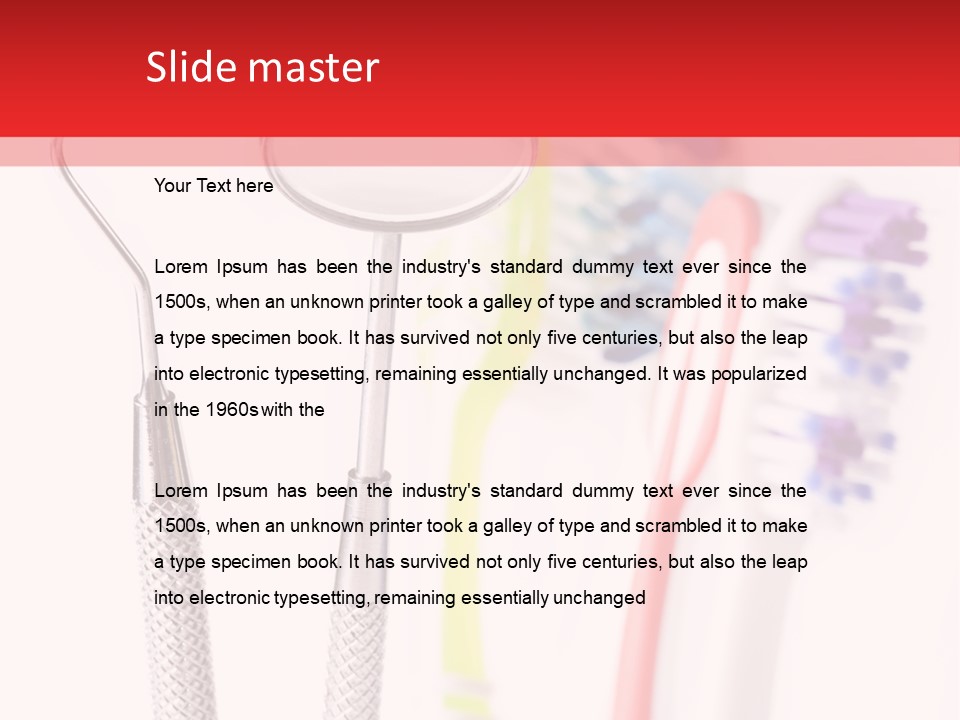 Round Care Equipment PowerPoint Template