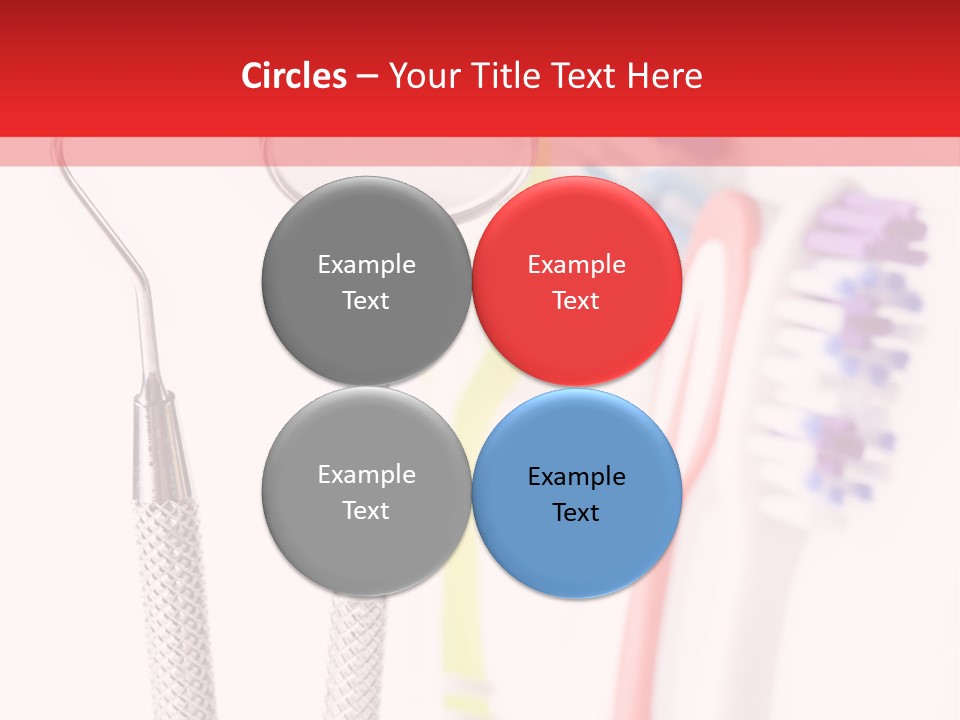Round Care Equipment PowerPoint Template