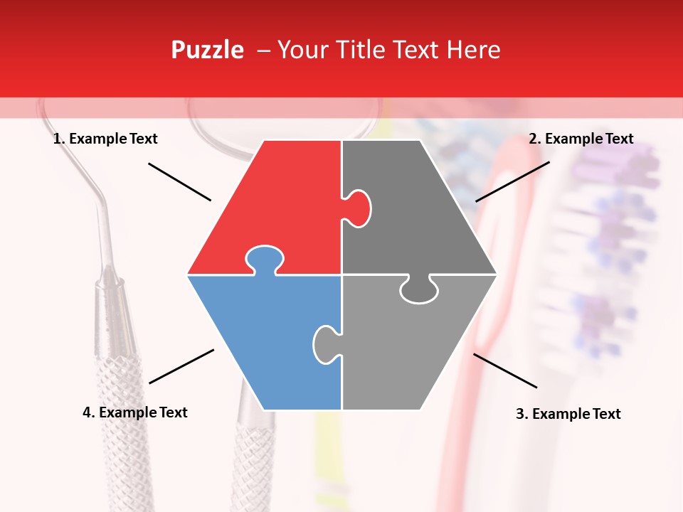 Round Care Equipment PowerPoint Template