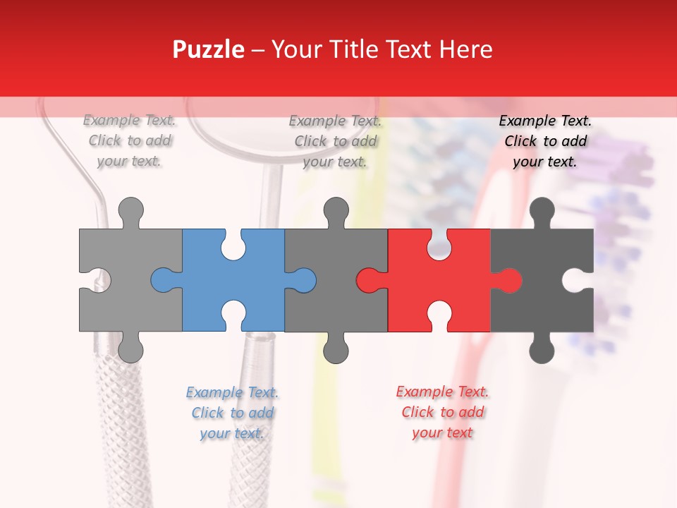 Round Care Equipment PowerPoint Template