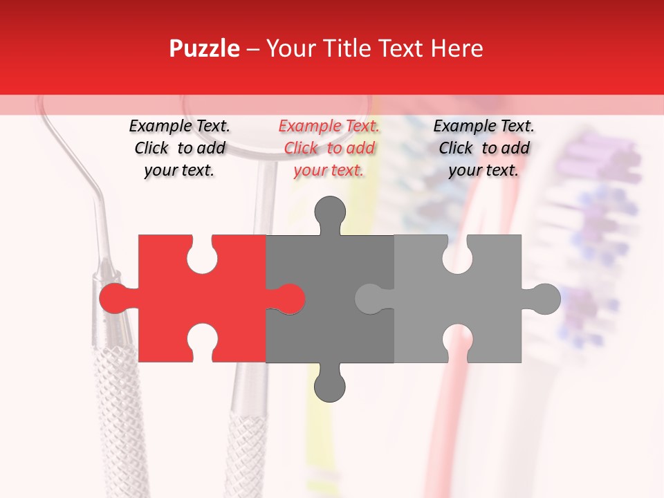 Round Care Equipment PowerPoint Template