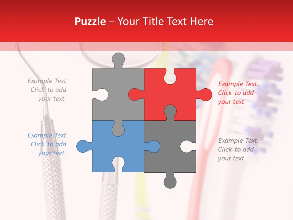 Round Care Equipment PowerPoint Template