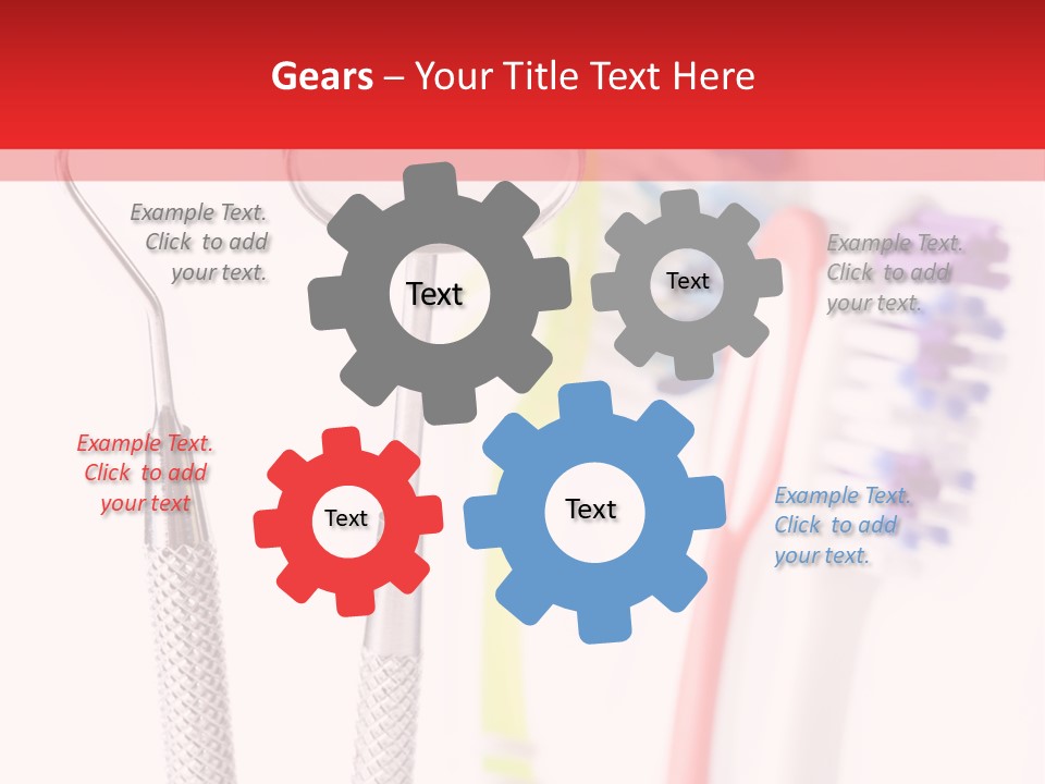Round Care Equipment PowerPoint Template
