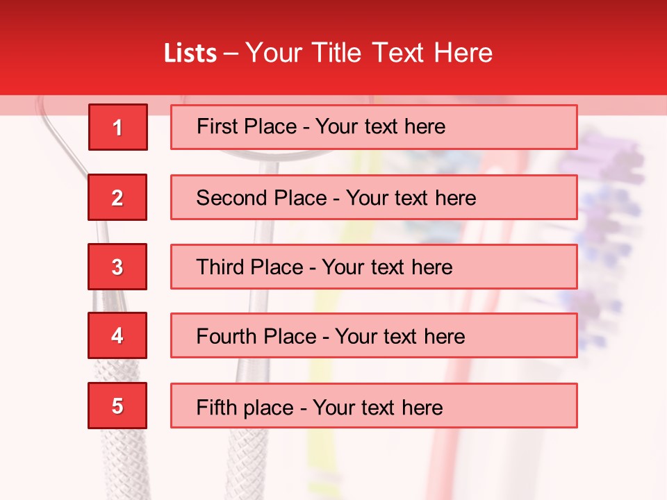 Round Care Equipment PowerPoint Template