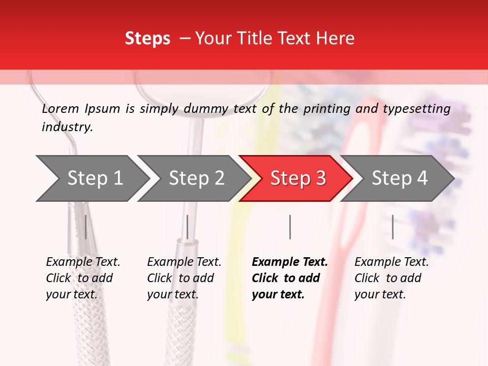 Round Care Equipment PowerPoint Template