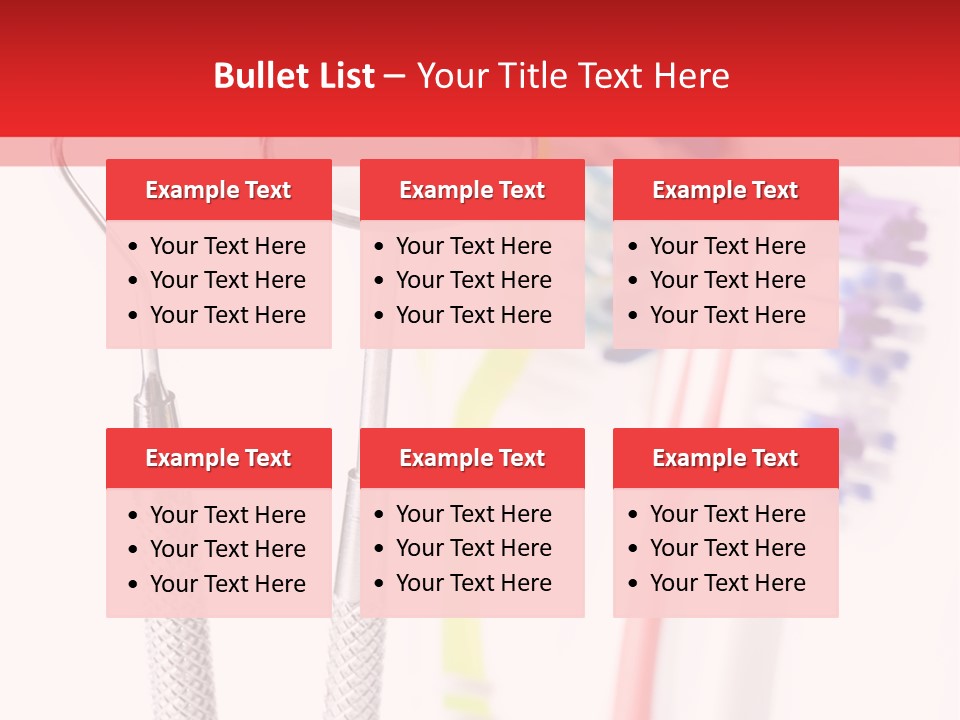 Round Care Equipment PowerPoint Template