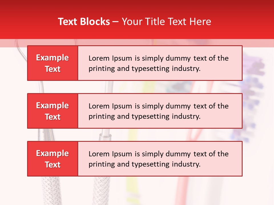 Round Care Equipment PowerPoint Template