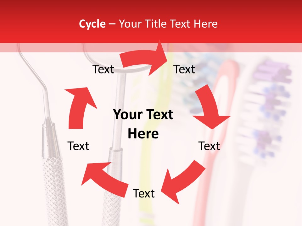 Round Care Equipment PowerPoint Template