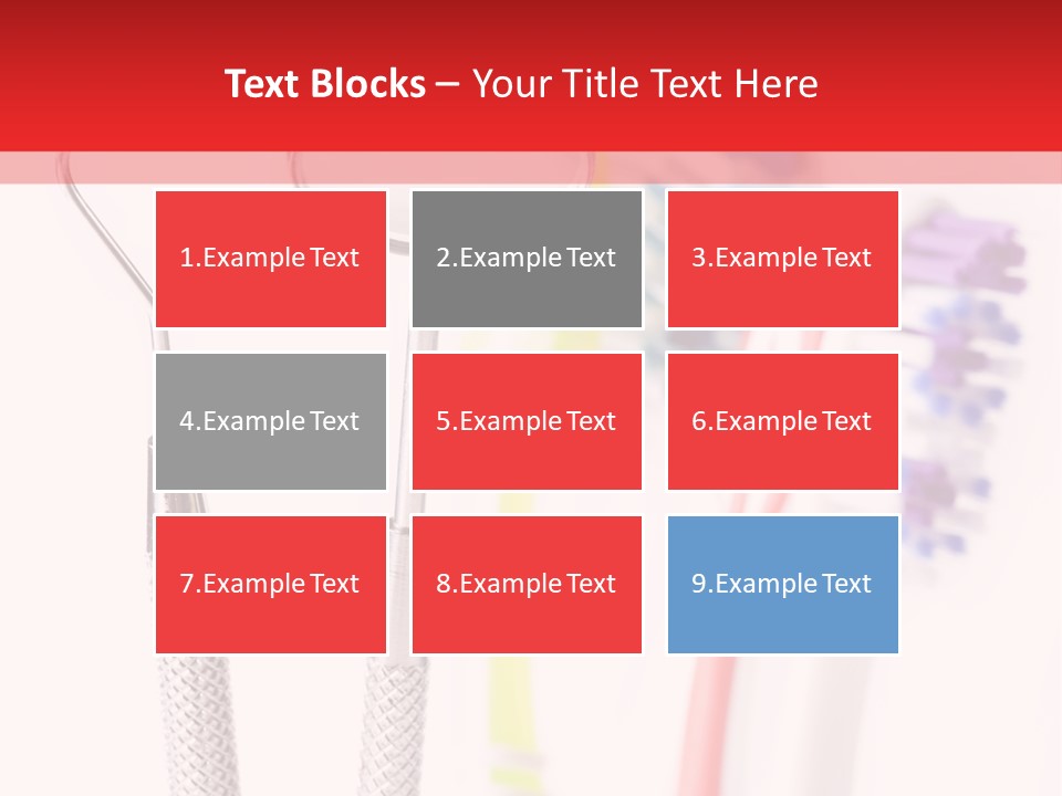 Round Care Equipment PowerPoint Template