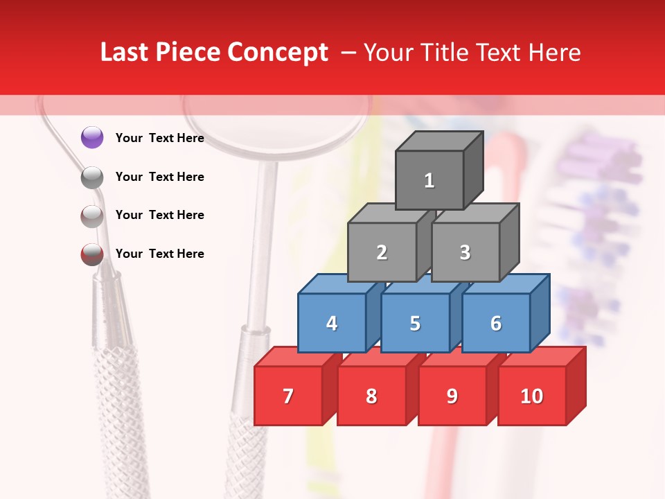 Round Care Equipment PowerPoint Template