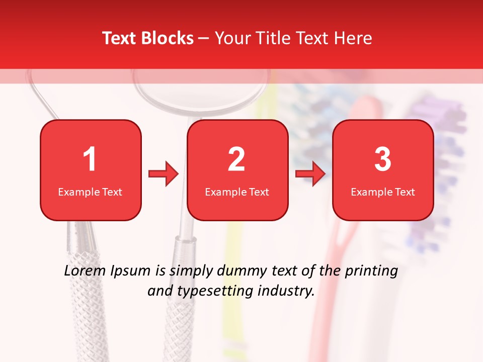 Round Care Equipment PowerPoint Template