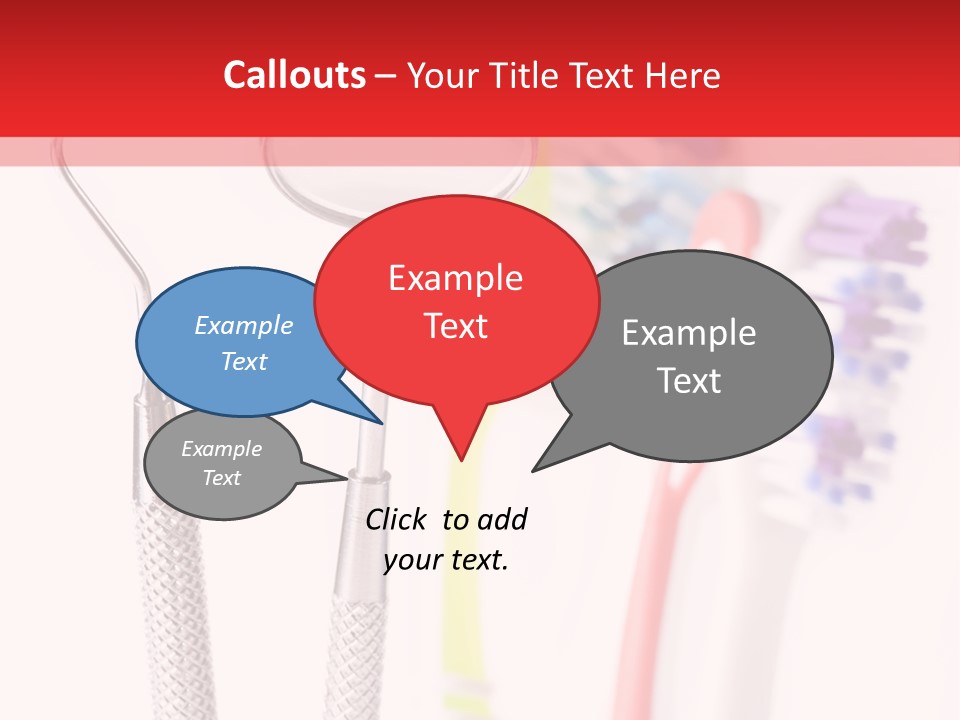 Round Care Equipment PowerPoint Template