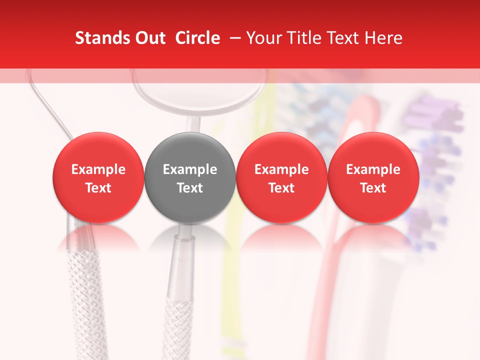 Round Care Equipment PowerPoint Template