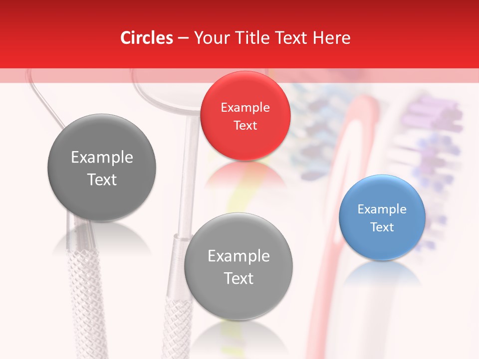 Round Care Equipment PowerPoint Template