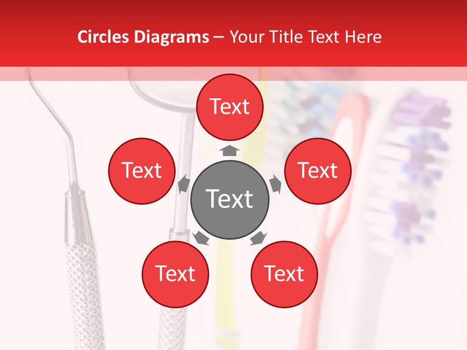 Round Care Equipment PowerPoint Template