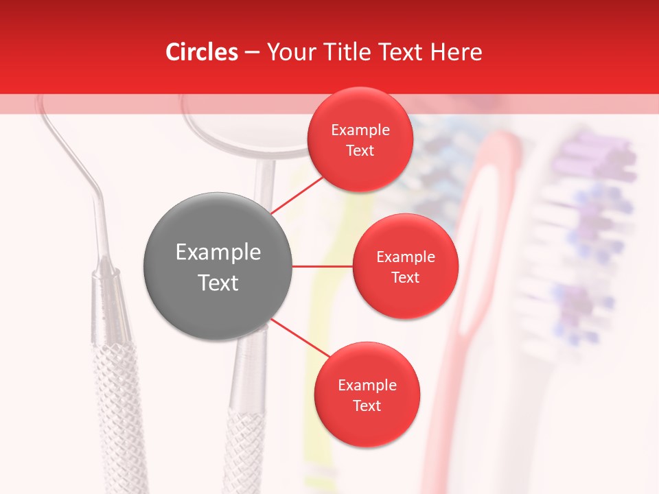 Round Care Equipment PowerPoint Template
