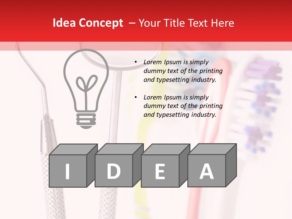 Round Care Equipment PowerPoint Template