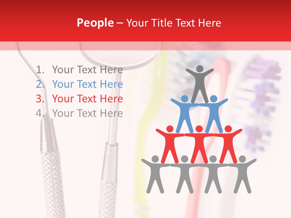 Round Care Equipment PowerPoint Template