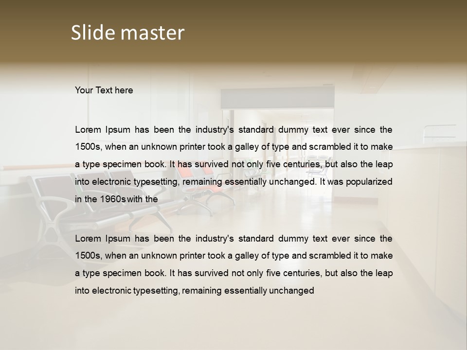 Empty Area Nurse Station PowerPoint Template