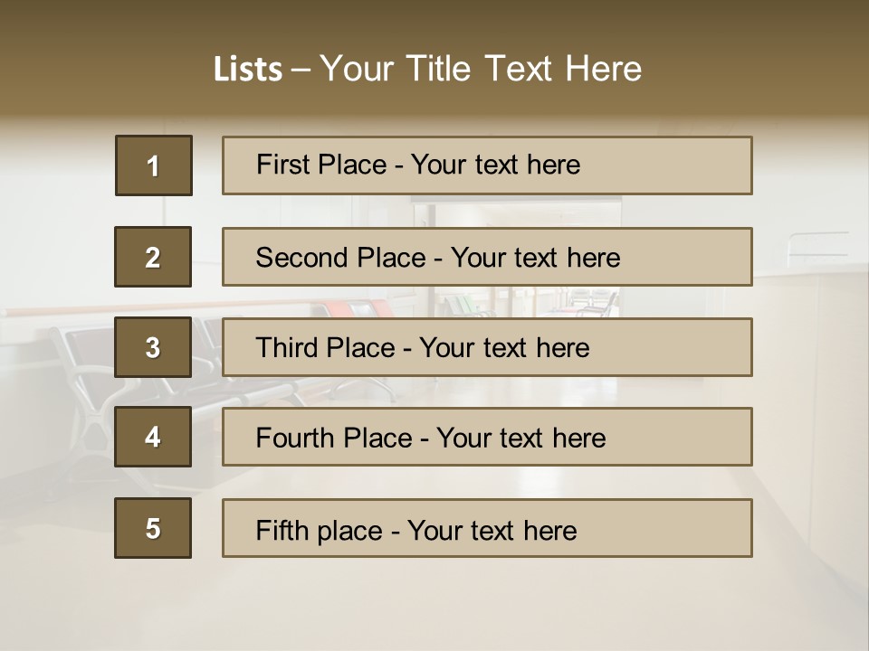 Empty Area Nurse Station PowerPoint Template
