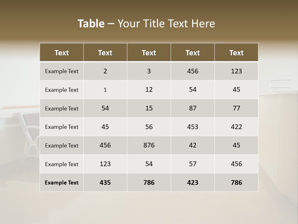 Empty Area Nurse Station PowerPoint Template