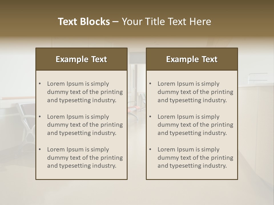 Empty Area Nurse Station PowerPoint Template