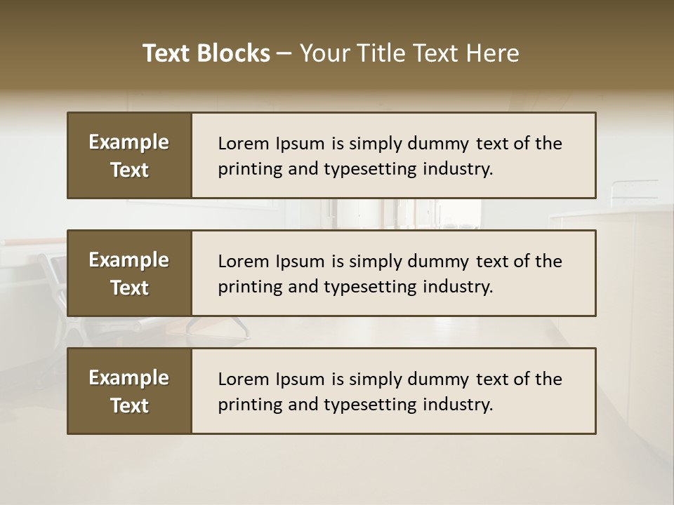 Empty Area Nurse Station PowerPoint Template