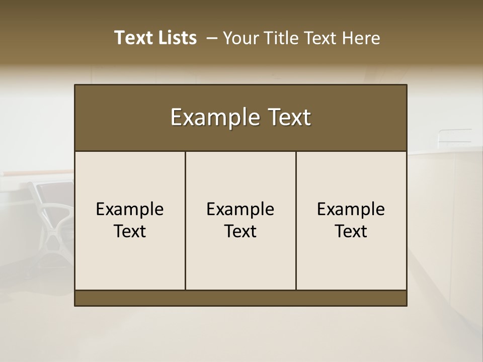 Empty Area Nurse Station PowerPoint Template