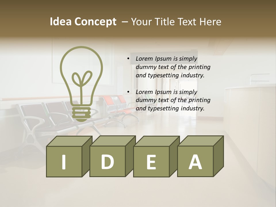 Empty Area Nurse Station PowerPoint Template