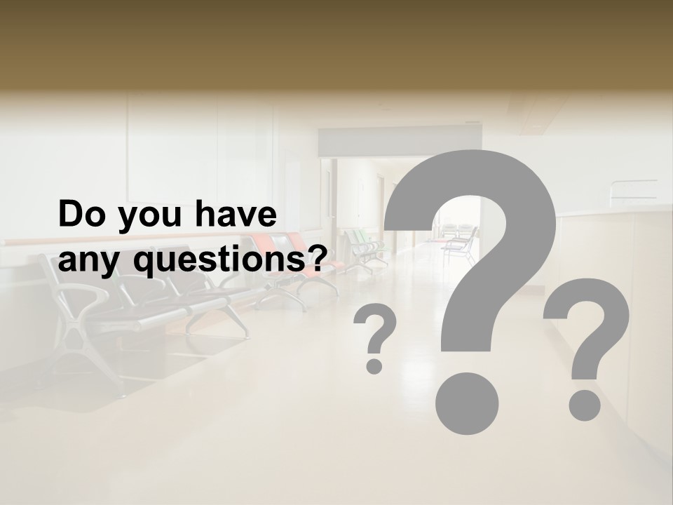 Empty Area Nurse Station PowerPoint Template