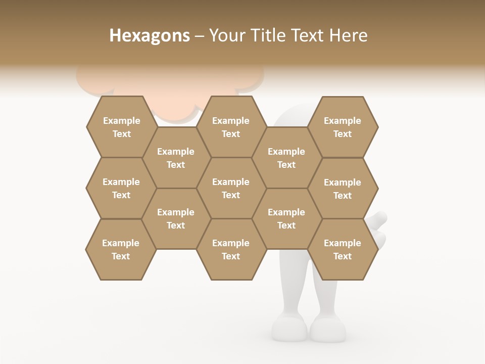 A Person In A Tie With A Thought Bubble PowerPoint Template